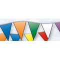 105' Deluxe 6 Mil V-Shaped Poly Pennant String (12"x18"-48 Pennants )